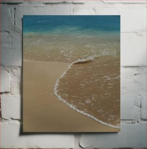 Πίνακας, Gentle Waves on a Sandy Beach Απαλά κύματα σε μια αμμώδη παραλία