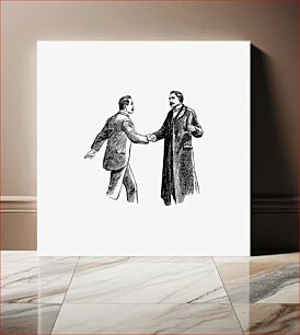 Πίνακας, Gentlemen shaking hands from Thrilling Life Stories for the Masses published by Thrilling Stories’ Committee (1892)