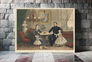 Πίνακας, George McClellan and Family by Tholey Lithography Company