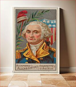 Πίνακας, George Washington, from the Great Generals series (N15) for Allen & Ginter Cigarettes Brands, issued by Allen & Ginter
