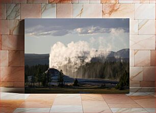 Πίνακας, Geyser Eruption in Yellowstone National Park Έκρηξη Geyser στο Εθνικό Πάρκο Yellowstone