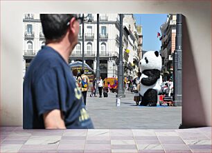 Πίνακας, Giant Panda in City Square Γιγαντιαίο Πάντα στην Πλατεία Πόλης