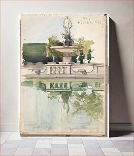 Πίνακας, Giardino di boboli, firenze, 1894 - 1897part of a sketchbook, Eero Järnefelt