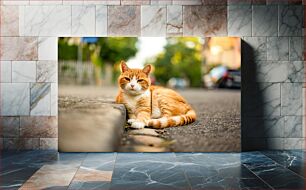 Πίνακας, Ginger Cat on a Street Ginger Cat on a Street