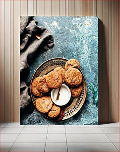 Πίνακας, Ginger Cookies on a Platter Μπισκότα τζίντζερ σε πιατέλα