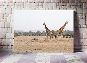 Πίνακας, Giraffes in the Wild Καμηλοπαρδάλεις στην άγρια ​​φύση