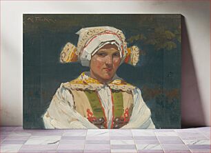 Πίνακας, Girl in a folk costume, Antoš Frolka