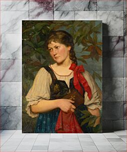 Πίνακας, Girl in a folk costume by Kornel Spányik