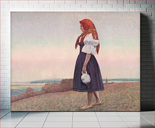 Πίνακας, Girl with a jug, Ivan Žabota