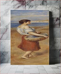 Πίνακας, Girl with Basket of Fish (Pêcheuse de poissons) by Pierre Auguste Renoir