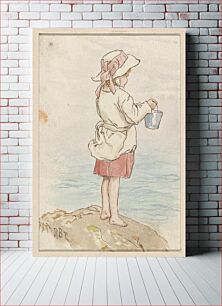 Πίνακας, Girl with Pail Beside the Sea