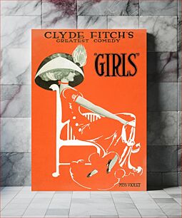 Πίνακας, Girls (1865-1909) chromolithograph by Clyde Fitch