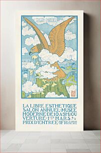 Πίνακας, Gisbert Combaz - Poster for the Annual Exhibition for La Libre Esthetique