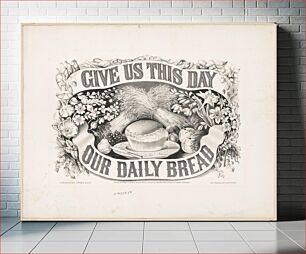 Πίνακας, Give us this day our daily bread (1872) by Currier & Ives