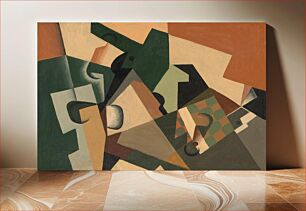 Πίνακας, Glass and Checkerboard (ca. 1917) by Juan Gris