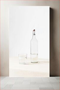 Πίνακας, Glass Bottle with Water Γυάλινο μπουκάλι με νερό