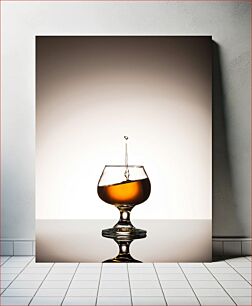 Πίνακας, Glass of Whiskey with Splash Ποτήρι ουίσκι με Splash
