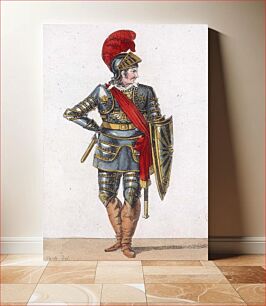 Πίνακας, Gluck - Armide - costume de Dérivis (Ubalde) - Paris, Académie Impériale de Musique-Montansier, 11-06-1811