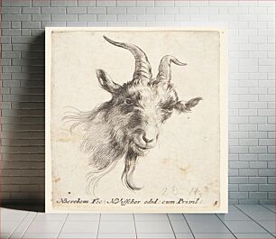 Πίνακας, Goat's head facing right
