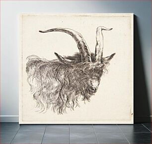 Πίνακας, Goat's head facing right