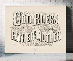 Πίνακας, God bless father and mother (1876) by Currier & Ives