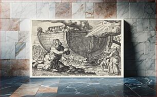 Πίνακας, God commands Noah to build the ark by Cornelis Cort