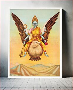 Πίνακας, Goddess Sarasvati (1890–20), vintage Hindu goddess illustration
