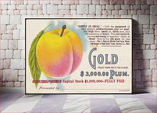 Πίνακας, Gold $3,000.00 plum