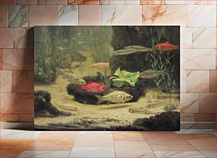 Πίνακας, Gold- and Silverfish in an Aquarium (1890–1922) by Gerrit Willem Dijsselhof
