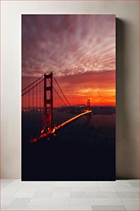 Πίνακας, Golden Gate Bridge at Dusk Γέφυρα Golden Gate στο σούρουπο