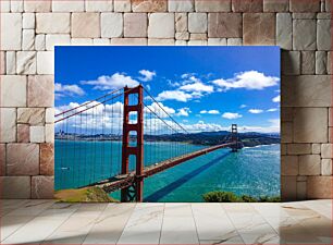 Πίνακας, Golden Gate Bridge on a Sunny Day Golden Gate Bridge σε μια ηλιόλουστη μέρα
