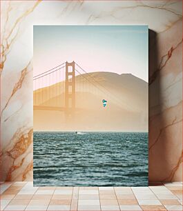 Πίνακας, Golden Gate Bridge with Kite Surfer Golden Gate Bridge με Kite Surfer