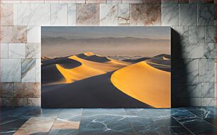 Πίνακας, Golden Sand Dunes at Sunrise Χρυσοί αμμόλοφοι στο Sunrise