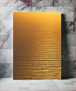 Πίνακας, Golden Sunset Over the Sea Χρυσό ηλιοβασίλεμα πάνω από τη θάλασσα