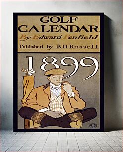 Πίνακας, Golf Calendar (1899) by Edward Penfield