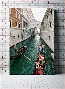 Πίνακας, Gondolas on a Venetian Canal Γόνδολες σε Ενετικό Κανάλι