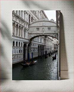 Πίνακας, Gondolas under the Bridge of Sighs Γόνδολες κάτω από τη Γέφυρα των Στεναγμών