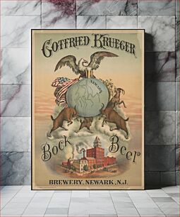 Πίνακας, Gotfried Kruger brewery, Newark, N.J., Bock beer