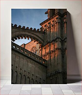 Πίνακας, Gothic Cathedral at Sunset Γοτθικός καθεδρικός ναός στο ηλιοβασίλεμα