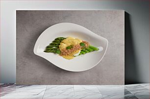 Πίνακας, Gourmet Asparagus Dish Γκουρμέ πιάτο με σπαράγγια