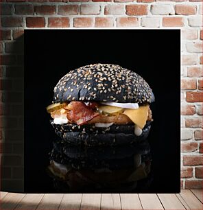 Πίνακας, Gourmet Black Bun Burger Gourmet Black Bun Burger