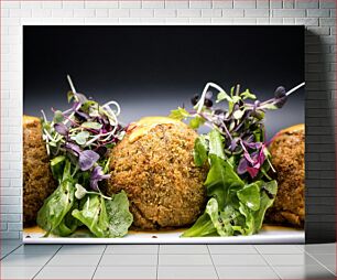 Πίνακας, Gourmet Croquettes with Salad Γκουρμέ κροκέτες με σαλάτα