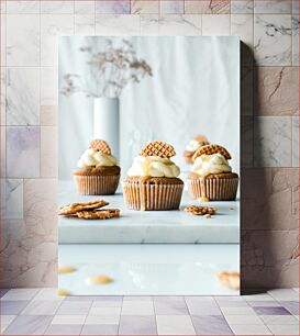 Πίνακας, Gourmet Cupcakes with Stroopwafels Gourmet Cupcakes με Stroopwafels