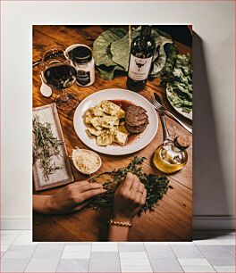 Πίνακας, Gourmet Dinner Preparation Προετοιμασία γκουρμέ δείπνου