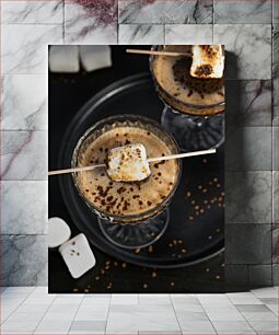 Πίνακας, Gourmet Hot Chocolate with Marshmallows Gourmet Ζεστή Σοκολάτα με Marshmallows