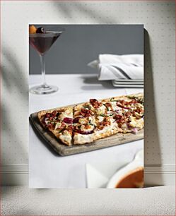 Πίνακας, Gourmet Pizza and Cocktail Γκουρμέ πίτσα και κοκτέιλ