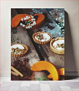 Πίνακας, Gourmet Pumpkin Tartlets Γκουρμέ Ταρτάκια κολοκύθας