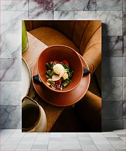Πίνακας, Gourmet Salad in a Terracotta Bowl Γκουρμέ σαλάτα σε μπολ από τερακότα
