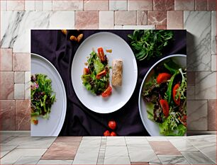 Πίνακας, Gourmet Salads and Ingredients Γκουρμέ σαλάτες και υλικά