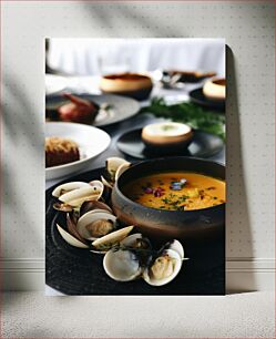 Πίνακας, Gourmet Seafood Soup Γκουρμέ σούπα θαλασσινών